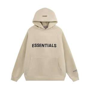 Beige Essentials Fear Of God Hoodie