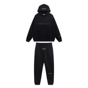 Mattle Black Essentials Tracksuit
